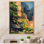 «Video Game Peinture of Abandonné Building», reproduction d'art sur toile