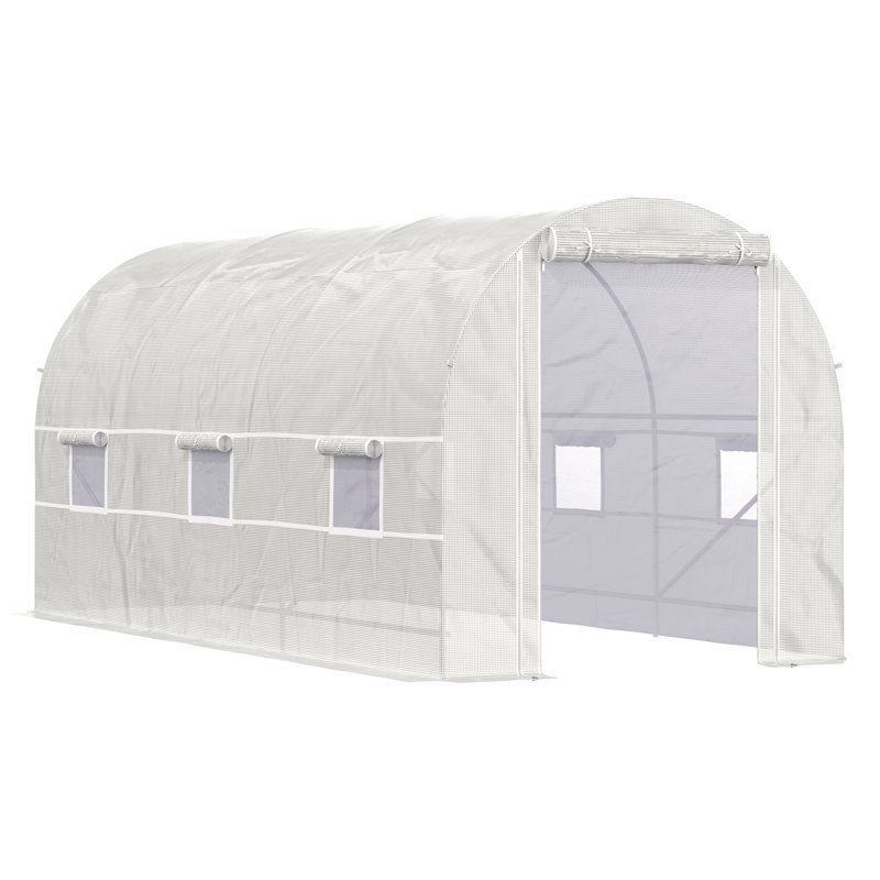 Hobby Greenhouse, 6.6''H x 14.6''W x 6.6''D, Clear