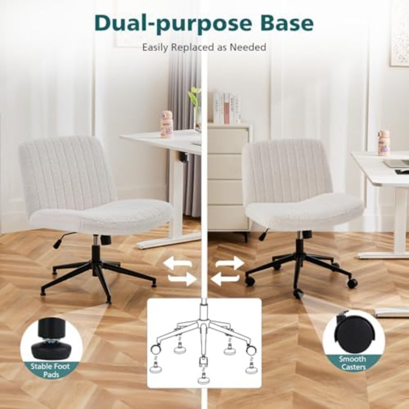Fauteuil de bureau Criss Cross Wides, Brun, Oui