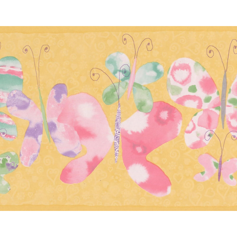 Bordure de papier peint Janousek, Jaune