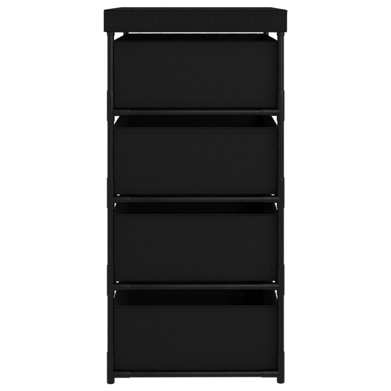 Mahali 17.7'' W Steel Storage Rack, Black