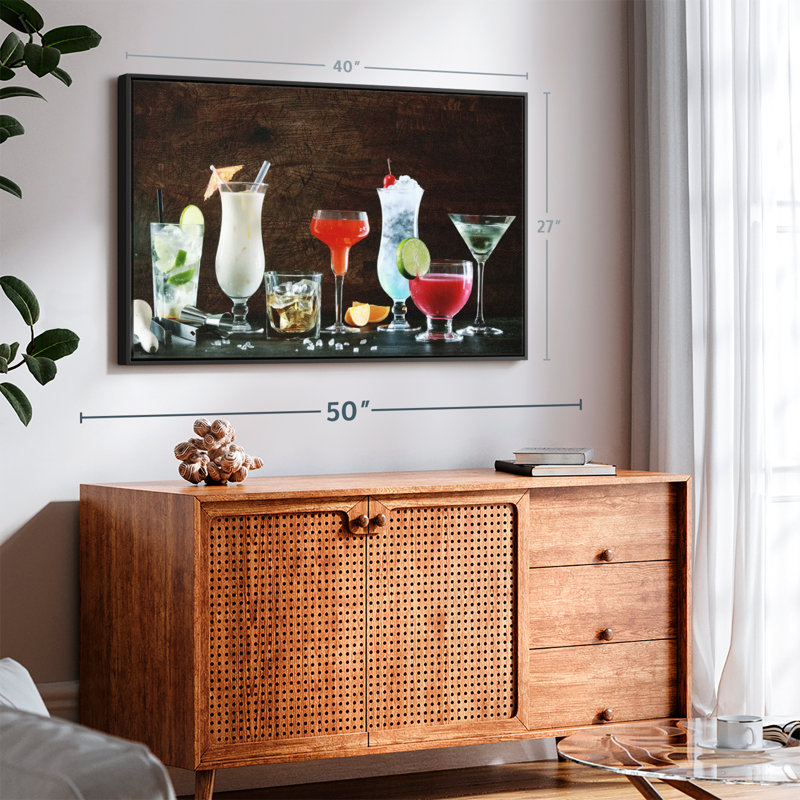 Impression sur toile Cocktail Spread, H 27 po x l 40 po