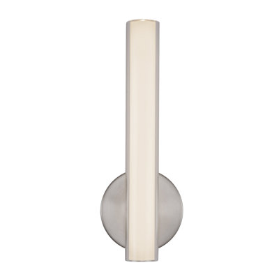 Tole 14-in Brushed NIckel dimmable LED Wall/Vanity Light