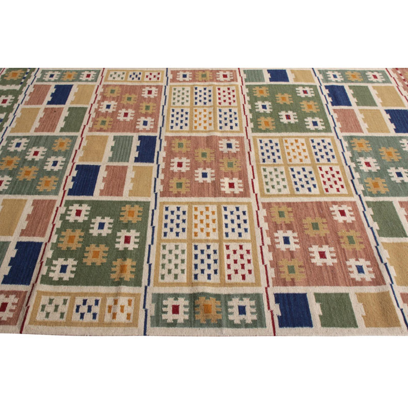 Scandinavian Style Kilim Rug In Multi-Color Geometric Pattern By Rug & Kilim, Rectangle 10' x 14'