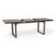 Table de salle à manger d'extérieur extensible en bois d'acacia, gris