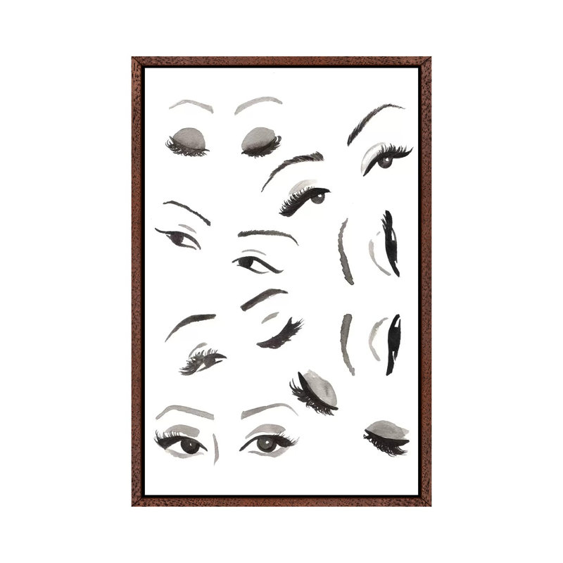 Les Yeux by Sabina Fenn - Gallery-Wrapped Canvas Giclée on Canvas, 101.6 cm H x 66.04 cm W, Classic Wood Framed