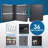 36 KEYS LOCK BOX W/ COMBINATION LOCK BLACK