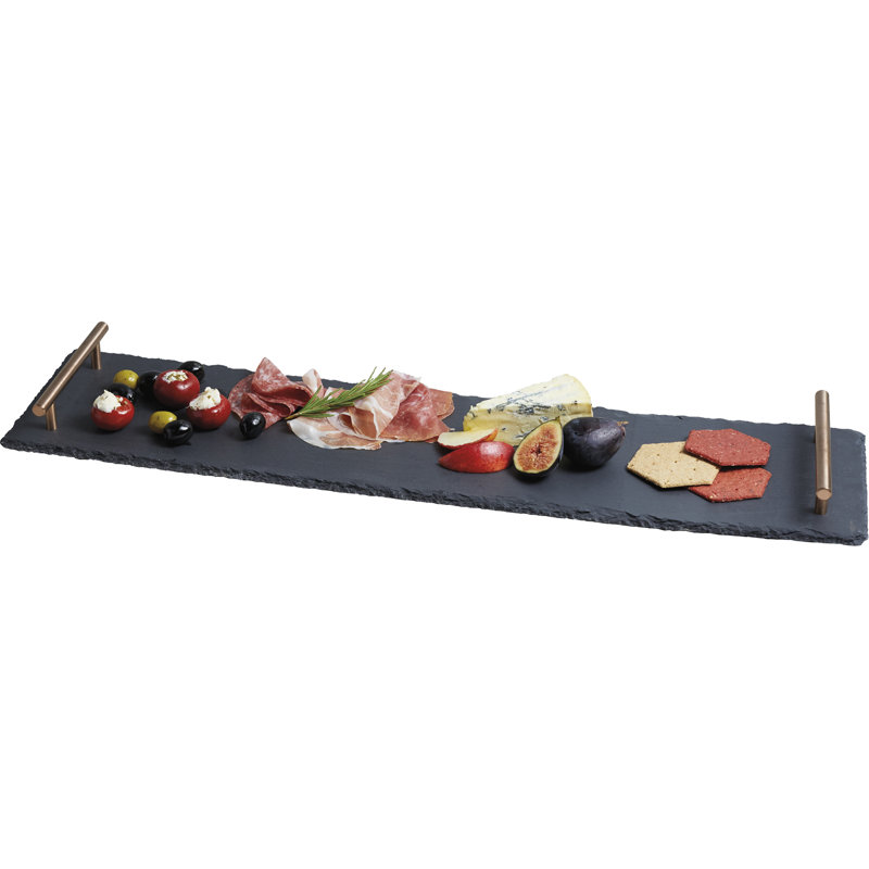 Artesà Hand Finished Serving Platter with Copper Handles