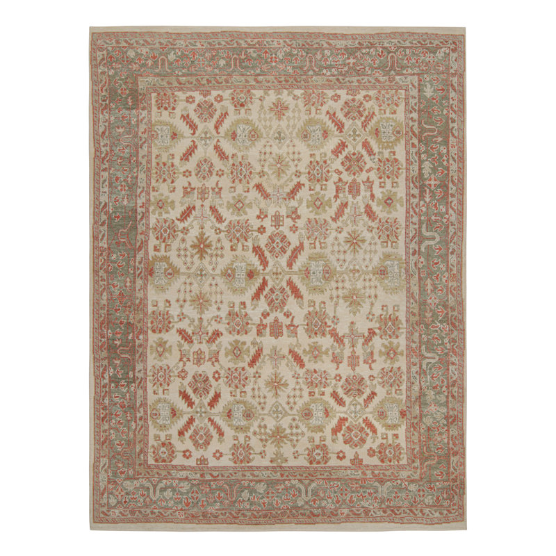Handmade Silk and Wool Area Rug