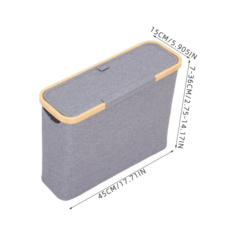 Bamboo Freestanding Bathroom Cabinet, Grey