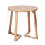 Table de bout ronde 24 po, canapé de style Mid-Century moderne en bois massif avec pieds en forme de V, petite table basse pour petit salon, table de chevet pour chambre à coucher