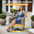Sturgill 10-Piece Wicker Patio Conversation Set with Swivel Rocking Chairs and 50,000 BTU Fire Pit Table-1946865254