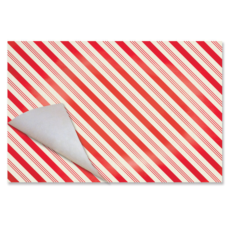 Peppermint Stripes 24-Sheet Premium Paper Placemats