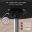 Swivel Upholstered Bar Stool with Steel Frame