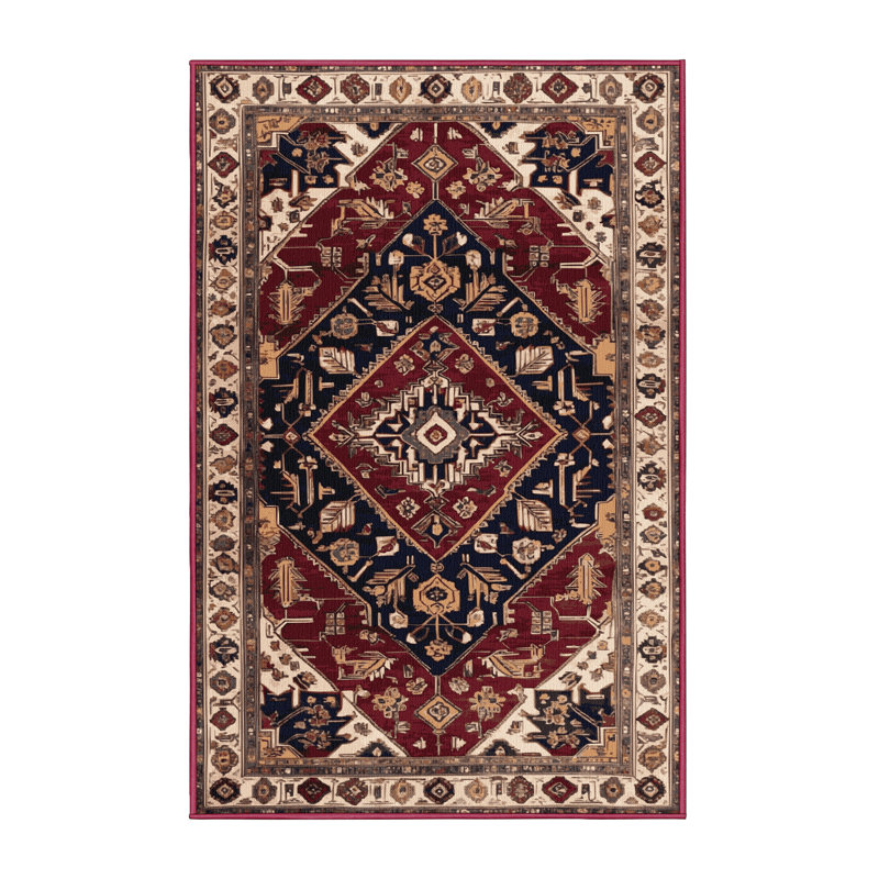 Tapis brun lavable à la machine, Rectangle 7 pi x 9 pi