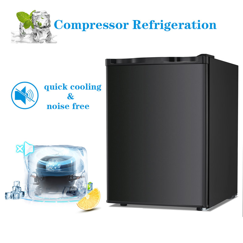 2.1 Cubic Feet Undercounter Upright Freezer with Adjustable Temperature Controls, Black