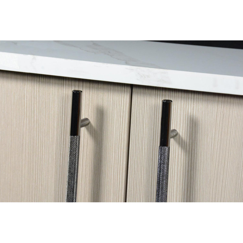 CKP Brand # 3485 Origins Collection 17-5 / 8 In. (448mm) Poignée barre en acier moleté, graphite