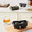 Tovolo Elements Whiskey Ice Mold Set, 6 Jumbo Cubes and 4 Spheres BPA-Free, Charcoal