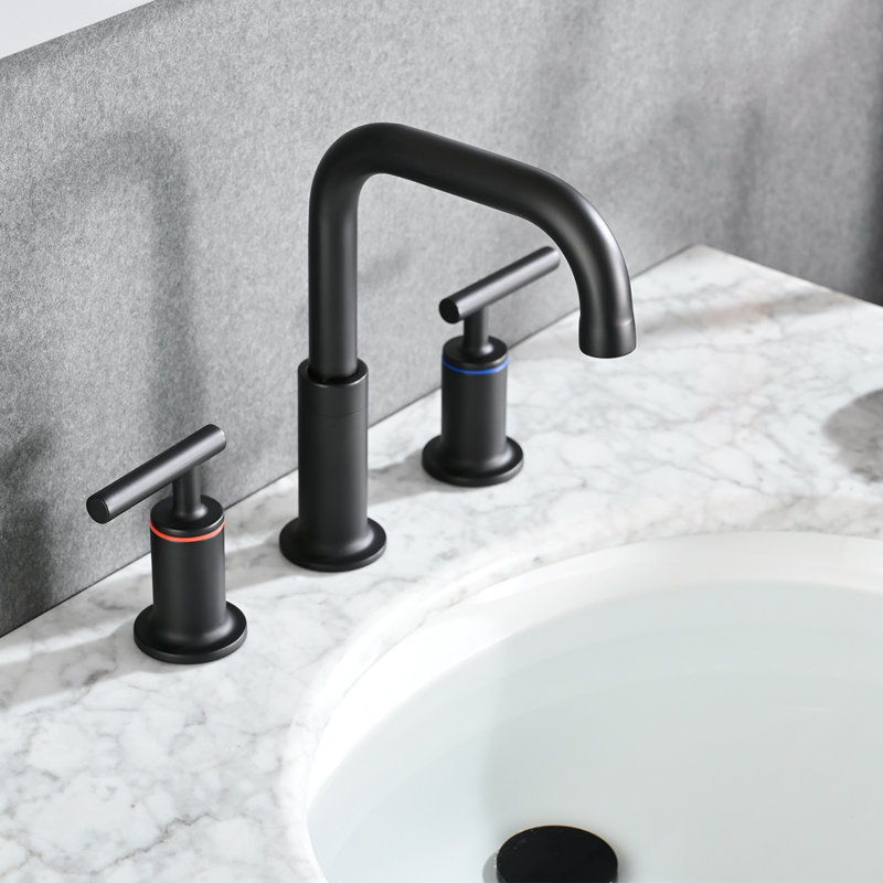 Robinet de lavabo de salle de bain espacé de 8 pouces avec bonde escamotable
