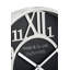 Silver Metal and Black Round Wall Clock