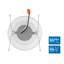DLR56(V6) 5/6-Inch Black 1200 Lumen 3000K Recessed LED Downlight With Baffle