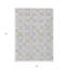 Tapis d'intérieur lavable à motif floral gris argenté 3 pi x 5 pi