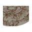 Hand-Knotted High-Quality Ivory and Red Round Area Rug
