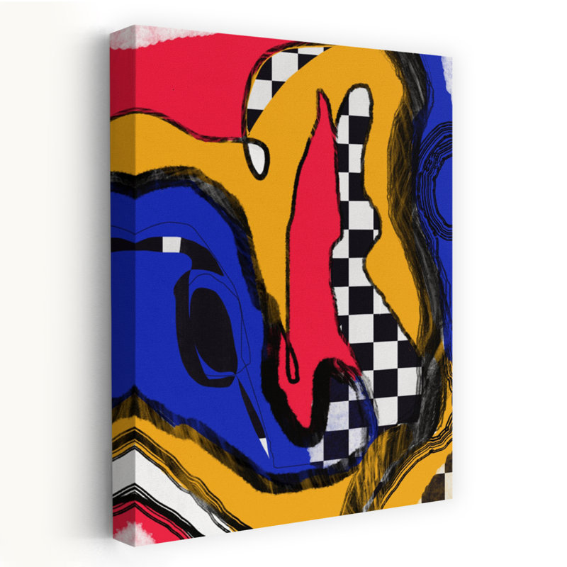 Contemporary Art Abstract Bold Colourful Art, 24" H x 16" W