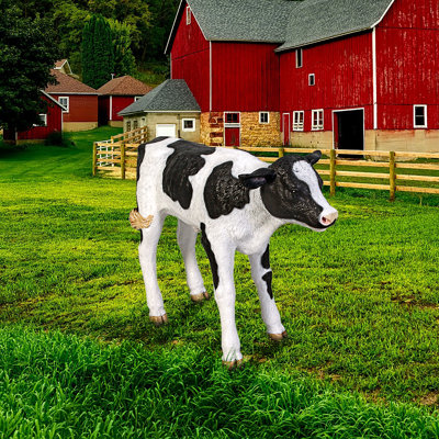Statue Buttercup, la vache laitière Holstein grandeur nature