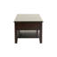 Ensemble de tables d'appoint 4 pièces au fini espresso avec table basse et console 2X Tables de bout avec tiroirs classiques en bois