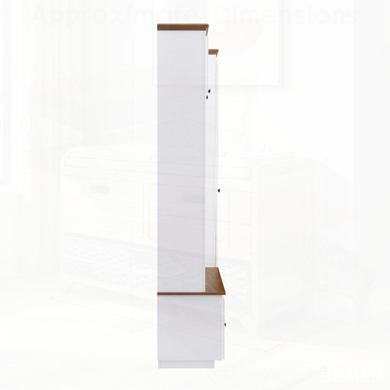Entryway Hall Tree with Storage Bench, 5-in-1 Organizer for Coats, Shoes, and Accessories, Perfect for Modern Farmhouse Decor