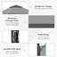 Ayveri 3.9m x 3.9m Metal Pup-Up Gazebo