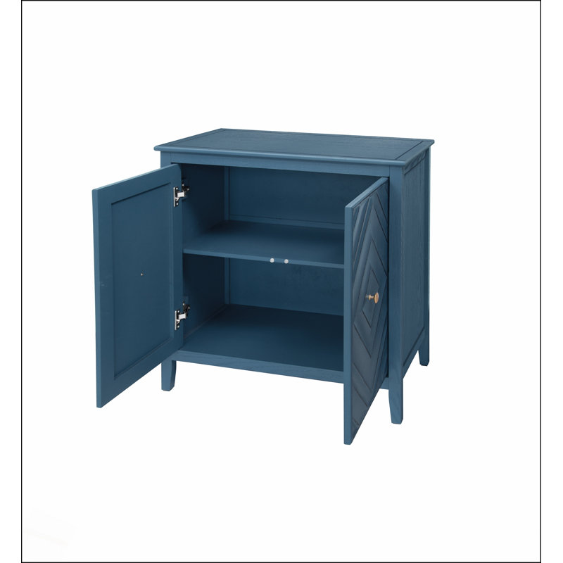 Armoire de rangement géométrique en relief avec portes magnétiques, finition vintage mate et conception sans poignée pour les intérieurs modernes