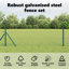 Vidaxl Hexagon Fence Steel-114622015-114622027