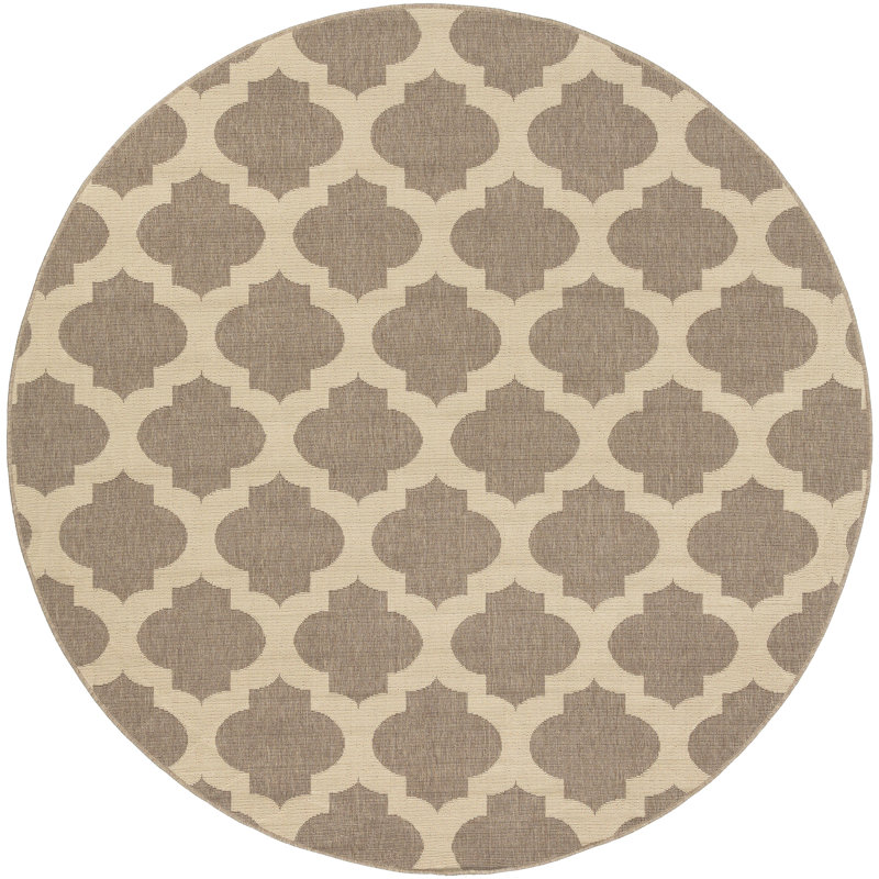 Bethyn Geometric Indoor Rug, Round 7'3"