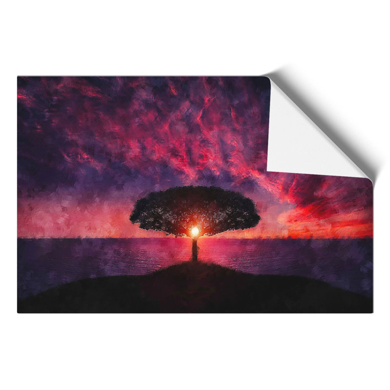 Tree At Sunset Vol.1 - No Frame Print, 42cm H x 59cm W x 0.1cm D