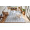 8x11 Ivory Hand-Knotted Wool Layered Diamond Weave Geometric Modern Contemporary Carpet Rug