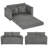 Maxxwell Solid Wood 56.69'' Reception Sofa