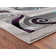 Tapis abstrait gris / bleu / noir Adonia
