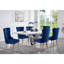Chaise à oreilles en flannelette Nowlin Blue-121107047