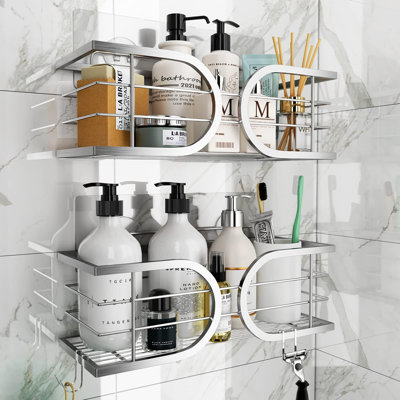 Messerly Wall Stainless Steel Shower Caddy