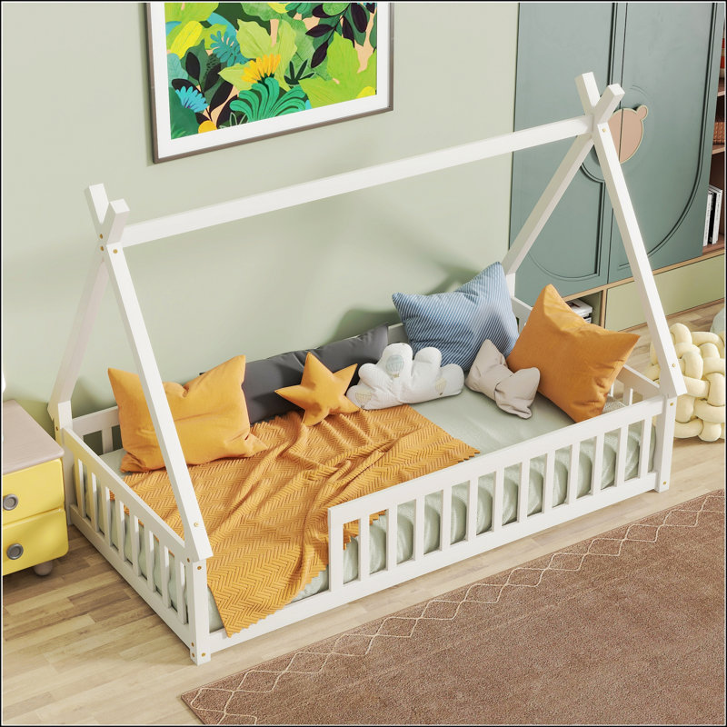 Lit simple en forme de tente, Blanc