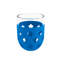 Verre à vin sans pied en acrylique Party Flower - bleu - 15,5 oz