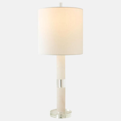 Lampe de table empilable Meira - albâtre / acrylique / nickel H 26 po x l 10 po x P 10 po
