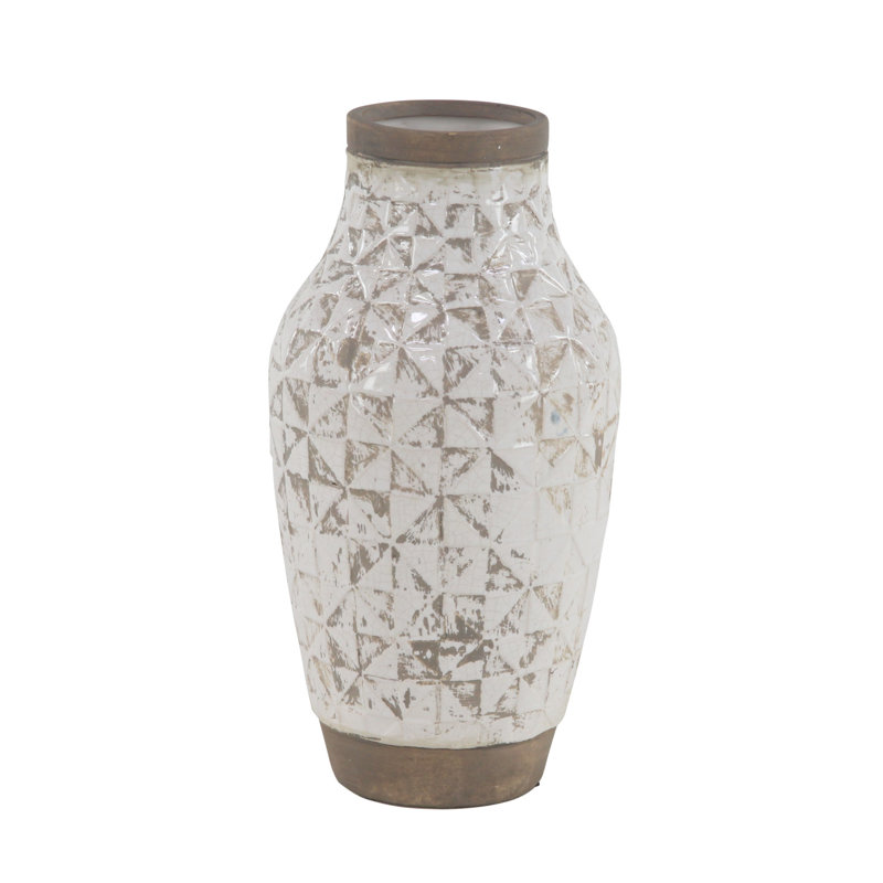 Ayeshah Ceramic Decorative Vase, 16.25" H x 8.4" W x 8.35" D