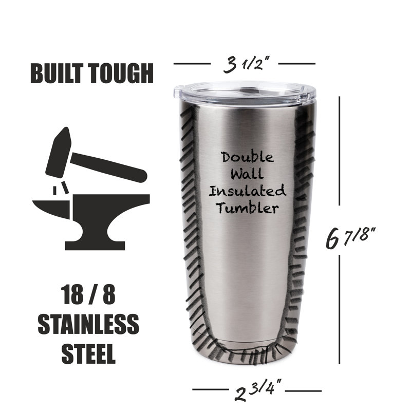 Yellow Labrador 16 Oz Stainless Steel Vacuum Insulated Travel Tumbler