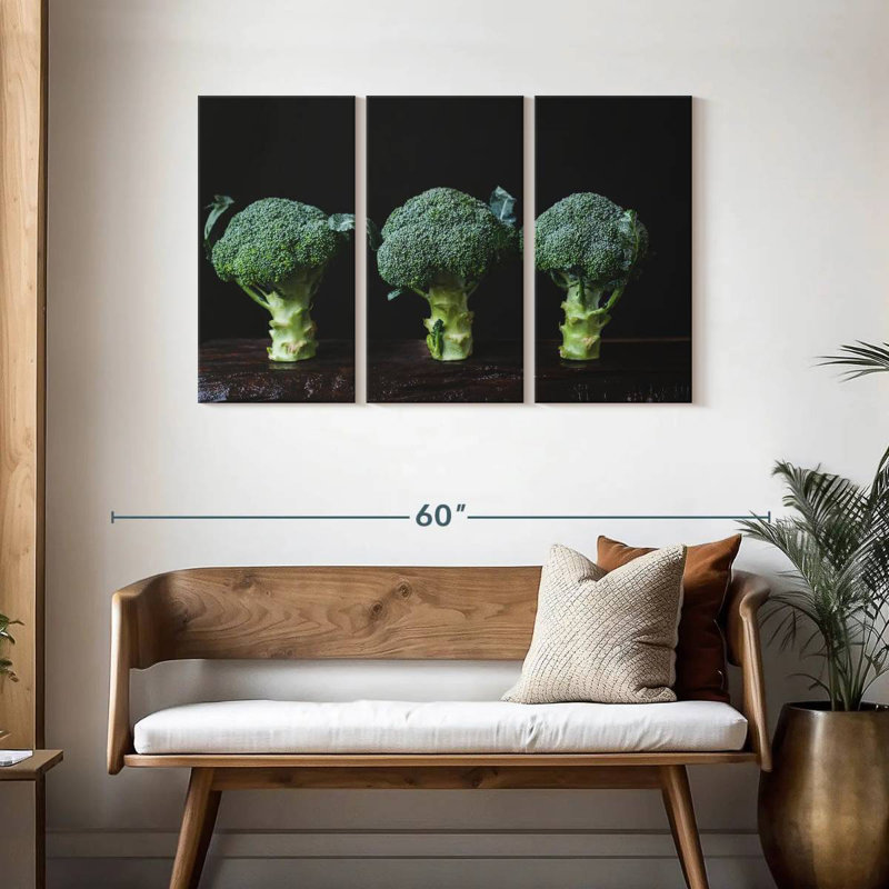Yarlin Healthy Broccoli, 28" H x 45" W