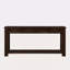 Console en bois de pin de 63 po avec 4 tiroirs et 1 tablette inférieure pour le couloir d'entrée-1430060038