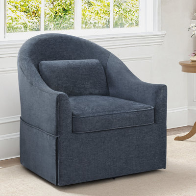 Fauteuil d'appoint demi-tonneau pivotant 30,3 po Martha