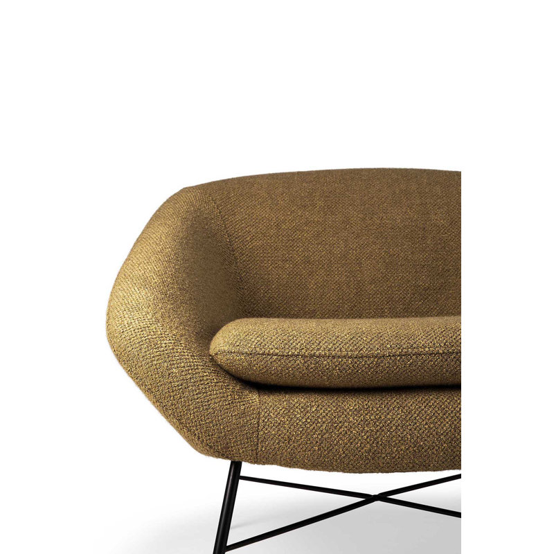 Barrow Barrel Chair, Ginger Polyester Blend